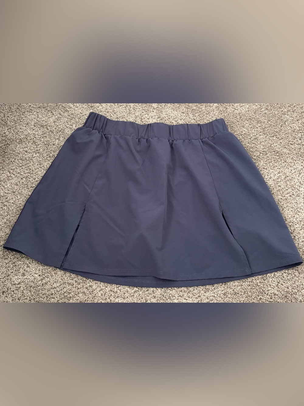 Fit Collective Women’s Elastic-Waist Navy Skort size medium